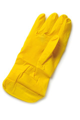 Rubber gloves isolated on white