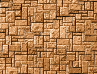 random brick wall background, yellow construction details