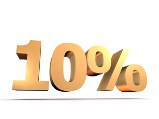goldene 10% Ziffer