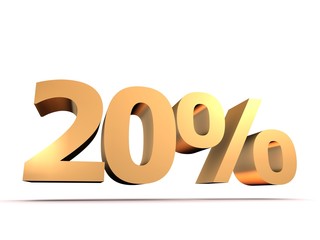 goldene 20% Ziffer