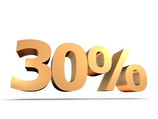 goldene 30% Ziffer