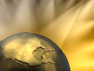 Gold Globe Close-up, North America