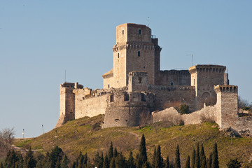 Fototapeta na wymiar Rocca Maggiore, Asyż - Włochy