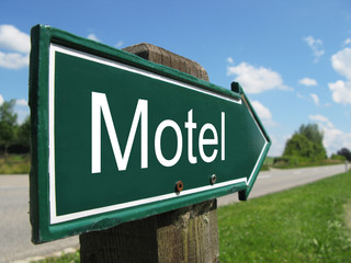 Fototapeta premium MOTEL road sign