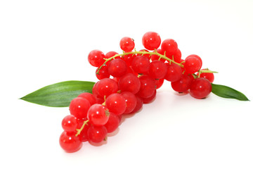 Johannisbeeren auf weiß isoliert