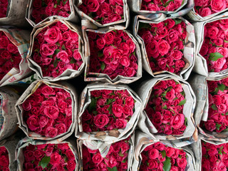 bouqute of pink roses