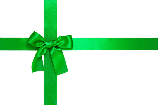 green cross ribbon with bow