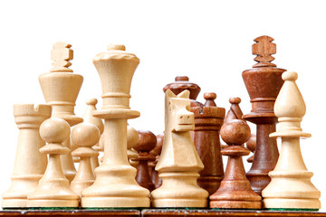 Chess isolated on white background.
