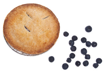 Blueberry Pie with Fresh Blueberries