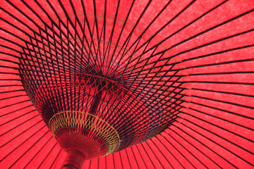 Japanese red umbrella