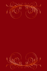 唐草のフレーム