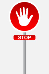 Fototapeta premium stop sign for traffic