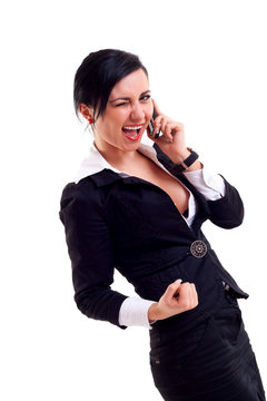 Surprised business woman