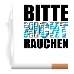 schild bitte nicht rauchen I