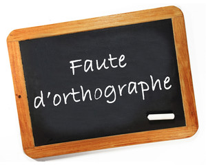 Fototapeta premium Faute d'othographe