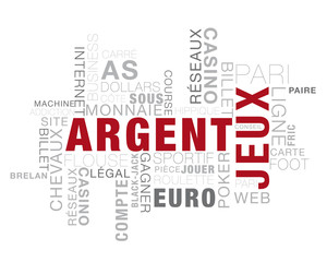 jeux d'argent, mots image sur le thème du jeux en ligne