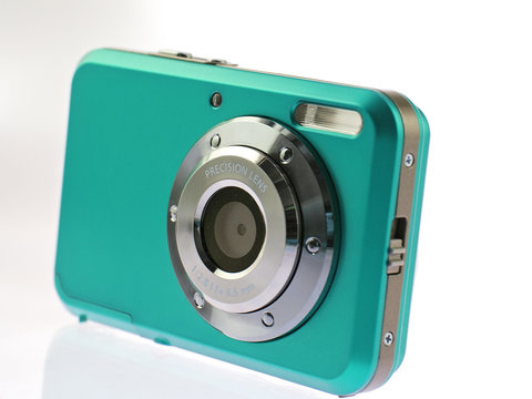 persian green digital compact camera