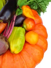 Fresh vegetables from the patch.