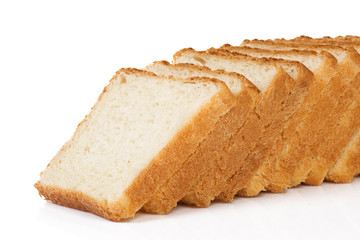 isolated bread on white
