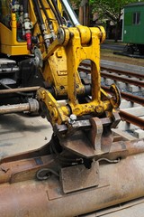 Baggerschaufel und Mechanik