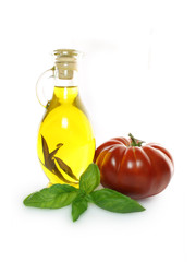 Tomate, huile d'olive et basilic