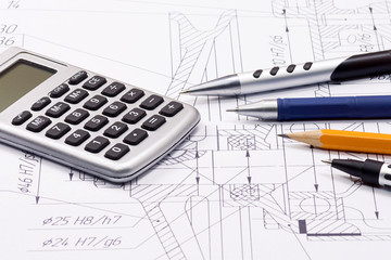 silver calculator and draft