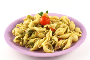 Pasta con Zucchine e Gamberetti