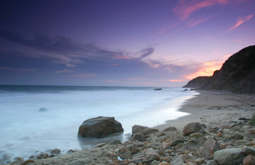 Sun set, Block Island beach, RI, USA