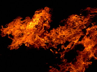 Obraz na płótnie Canvas Feuer und Flamme