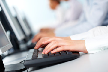Pushing keys