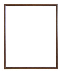 thin brown picture frame