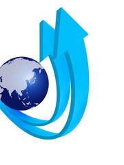 Naklejka premium ビジネスUP