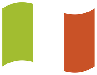 Flagge Irland, wehend