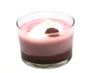 mousse aux framboises