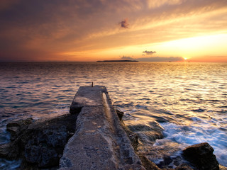 Sunset at the pier