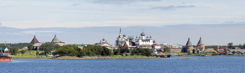 Fototapeta na wymiar Panorama klasztoru Solovki