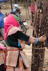 Vietnamese woman at market