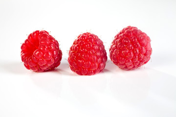 détails de framboises