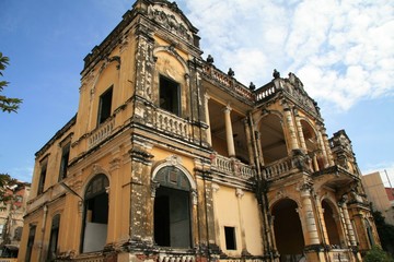 Colonial architecture in Phnom Penh (Cambodia)