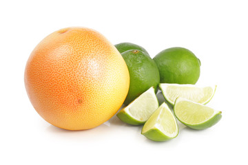 Grapefruit and limes