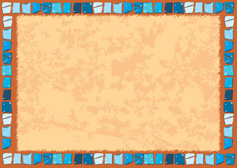 Abstract decorative frame background with grunge texture