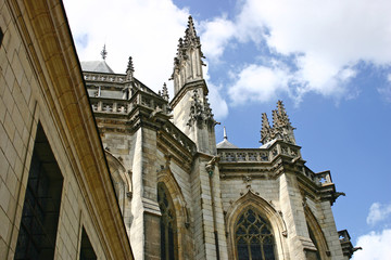 Fototapeta na wymiar cathédrale et la psalette,Nantes