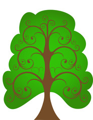 The openwork tree.