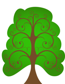 The openwork tree.