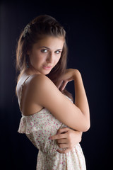 Naklejka premium attractive girl