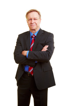 Manager mit verschr&auml;nkten Armen