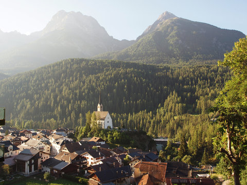 Bergpanorama im Engadin