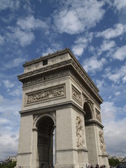 Fototapeta na wymiar Arco del triunfo en Paris (Francia)