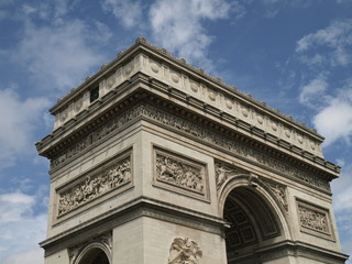 Arco del triunfo en Paris (Francia)