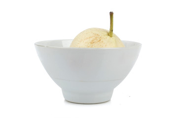 pear in a bowl